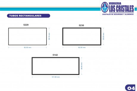 TUBOS RECTANGULARES